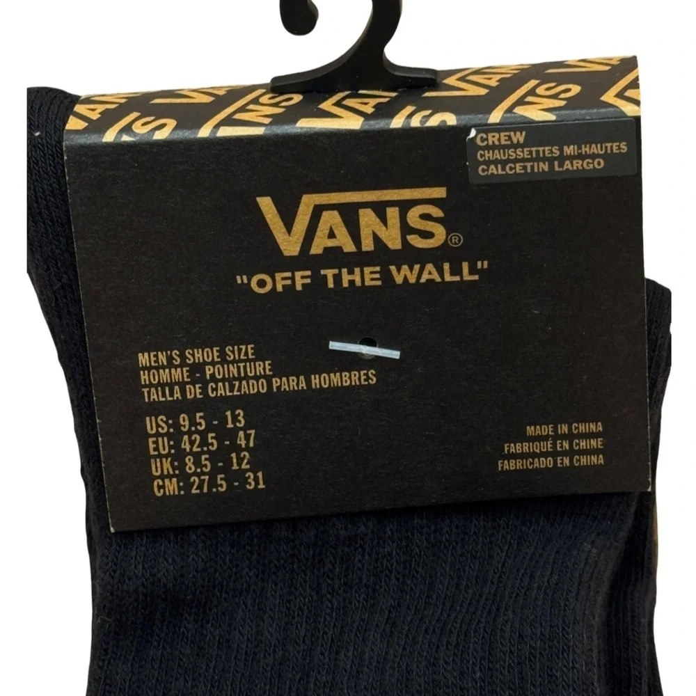 VANS Men's Major Type Crew Socks NEW